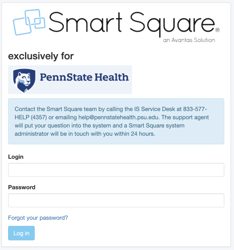 How To Login To Smart Square PSH