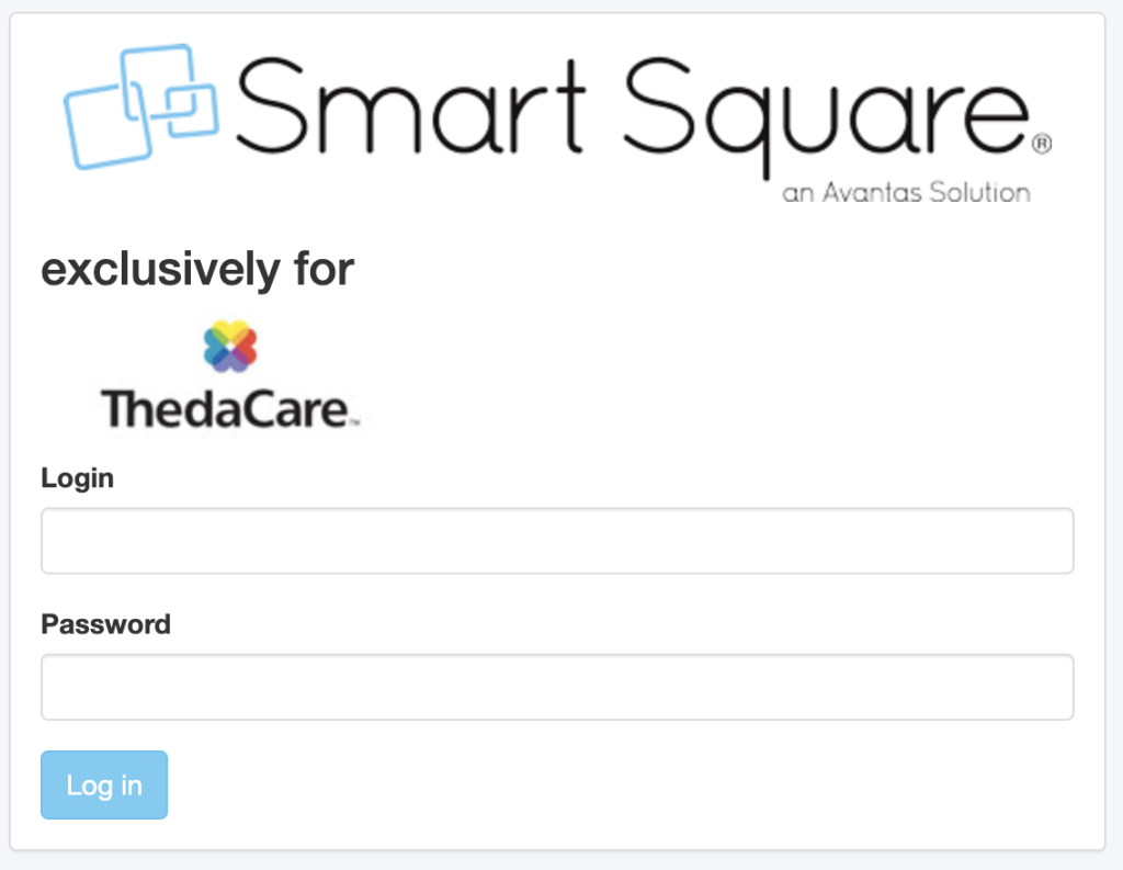 How to Log in to Smart Square ThedaCare Step 2