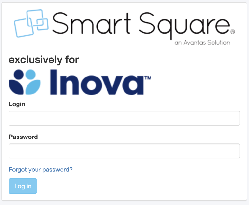 Inova Smart Square Alternate Login